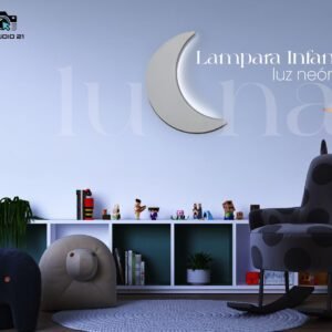 Lampara De Luz Neón Luna