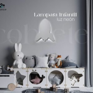 Lampara De Luz Neón Cohete