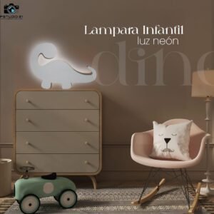 Lampara De Luz Neón Dino